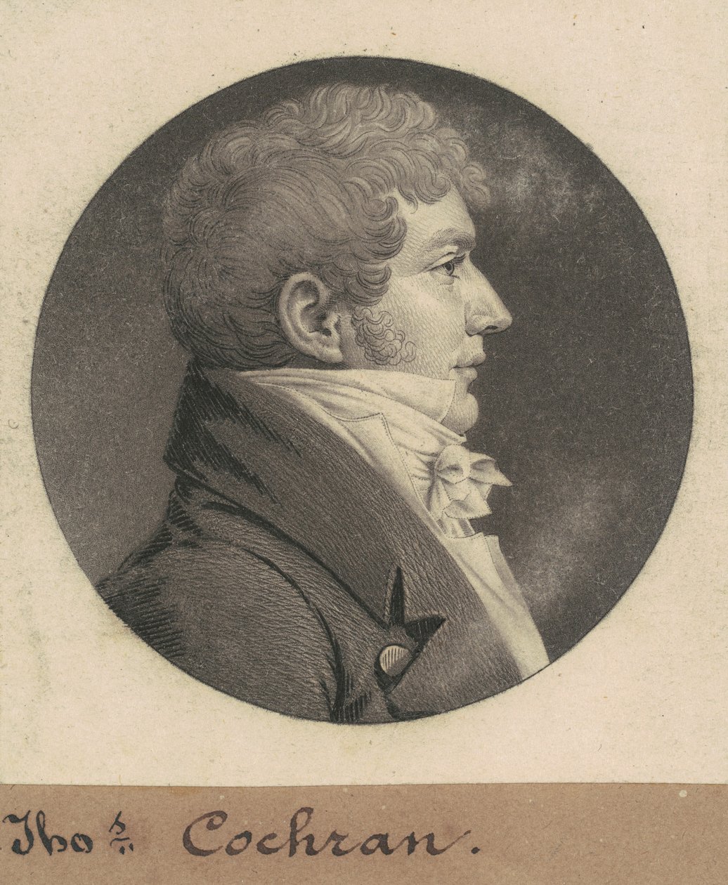 Thomas Cochran autorstwa Charles B. J. Févret de Saint Mémin
