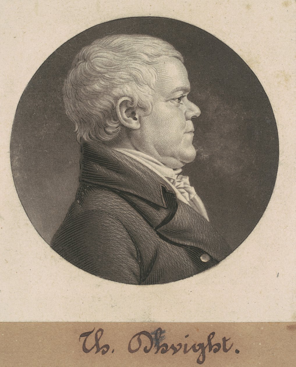 Thomas Dwight autorstwa Charles B. J. Févret de Saint Mémin