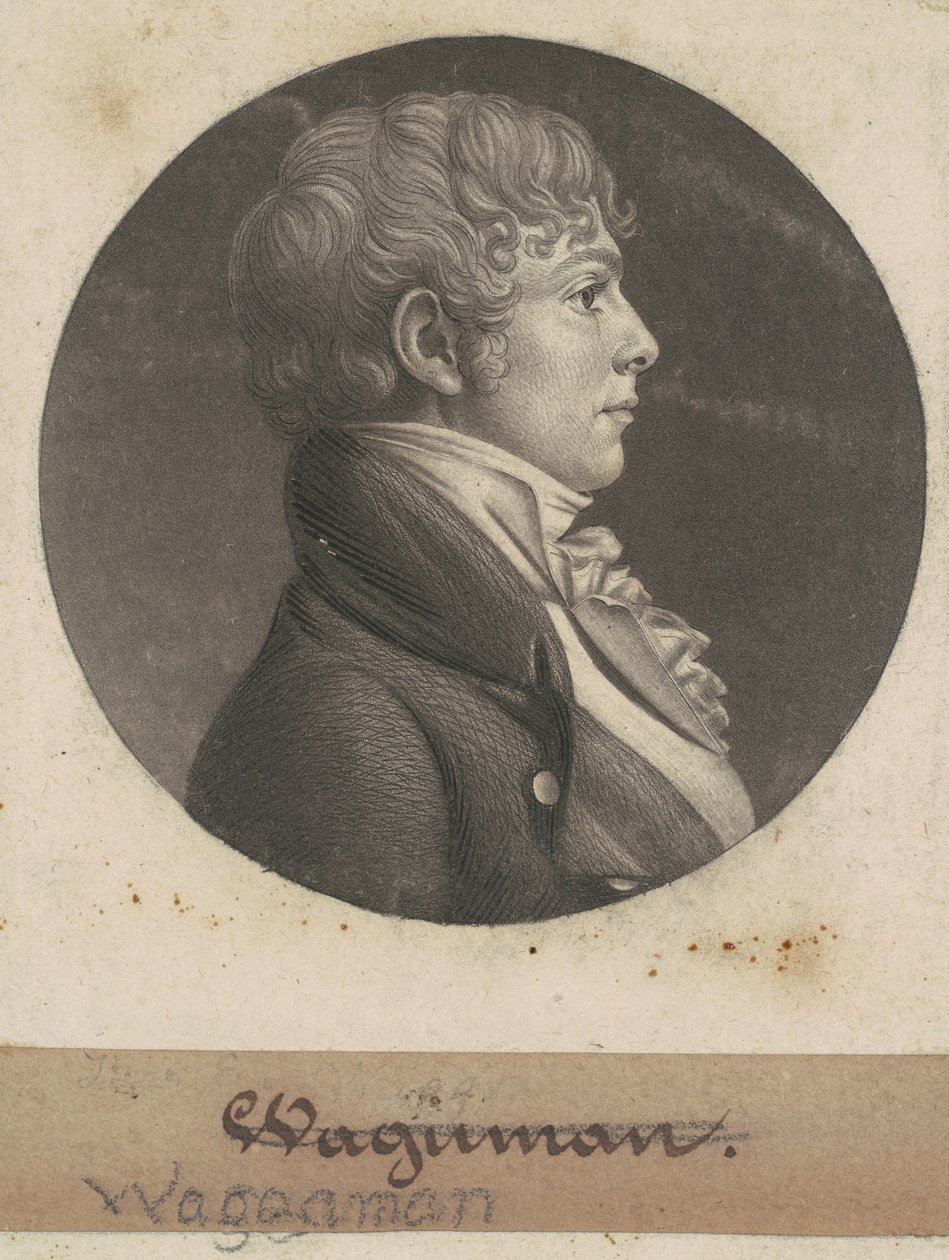 Thomas Ennals Waggaman autorstwa Charles B. J. Févret de Saint Mémin