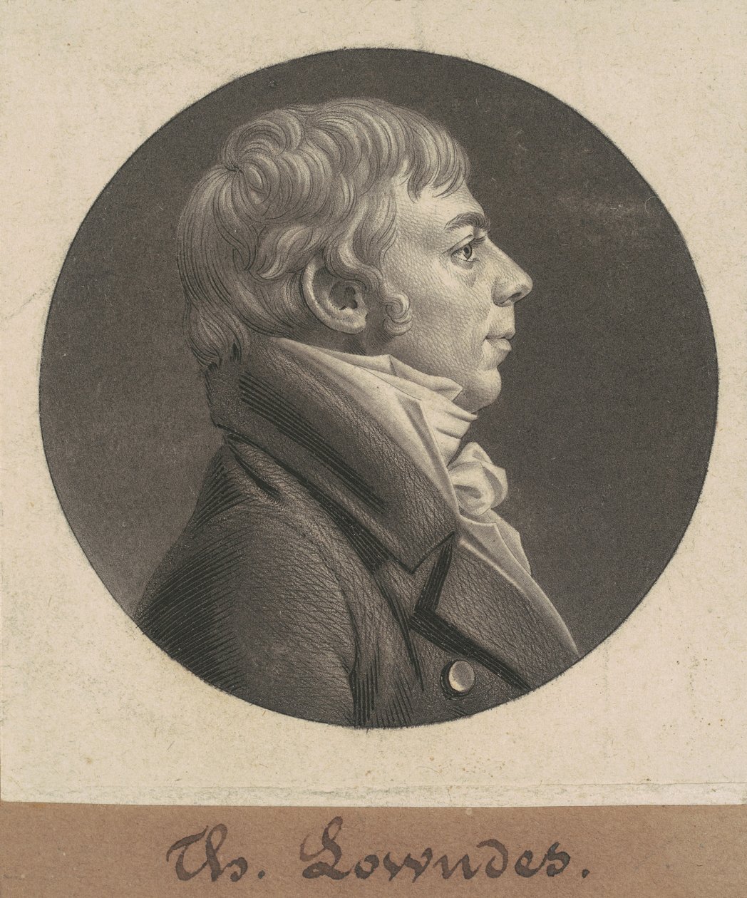 Thomas Lowndes autorstwa Charles B. J. Févret de Saint Mémin