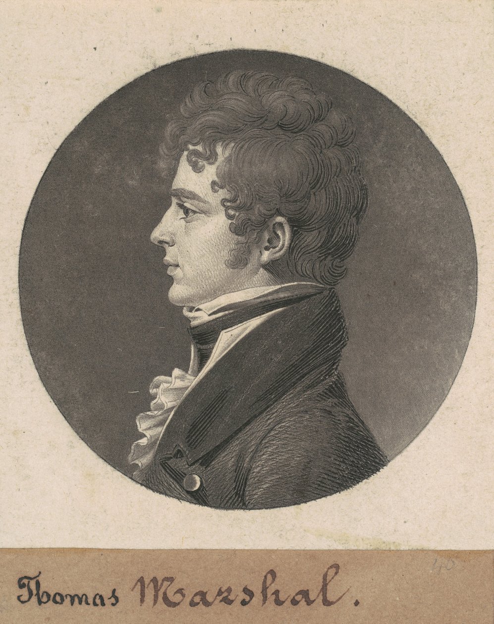 Thomas Marshall autorstwa Charles B. J. Févret de Saint Mémin