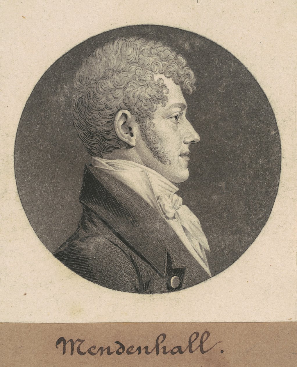Thomas Mendenhall, Jr. autorstwa Charles B. J. Févret de Saint Mémin