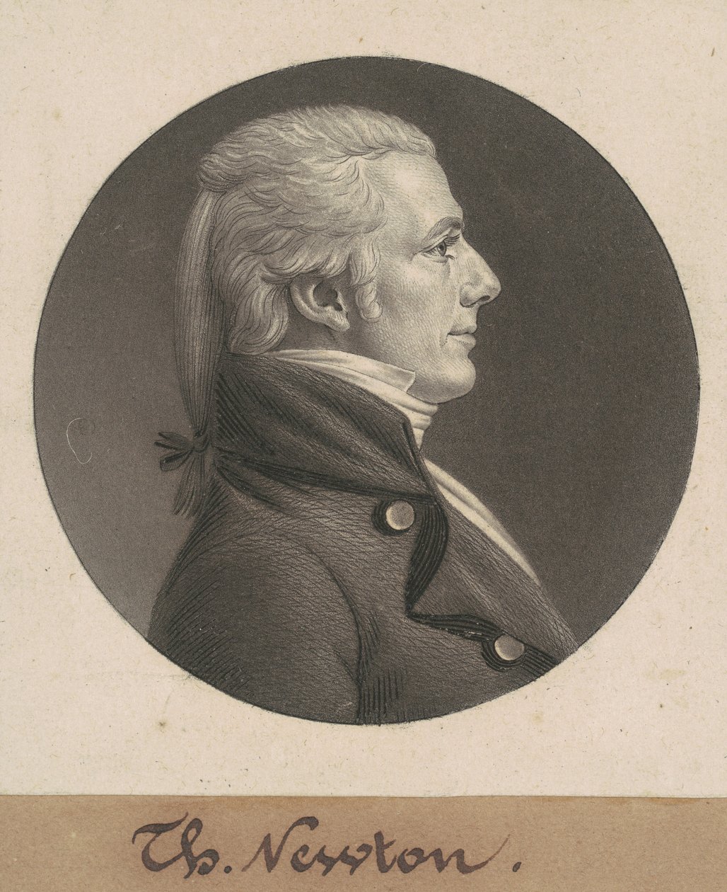 Thomas Newton, Jr. autorstwa Charles B. J. Févret de Saint Mémin