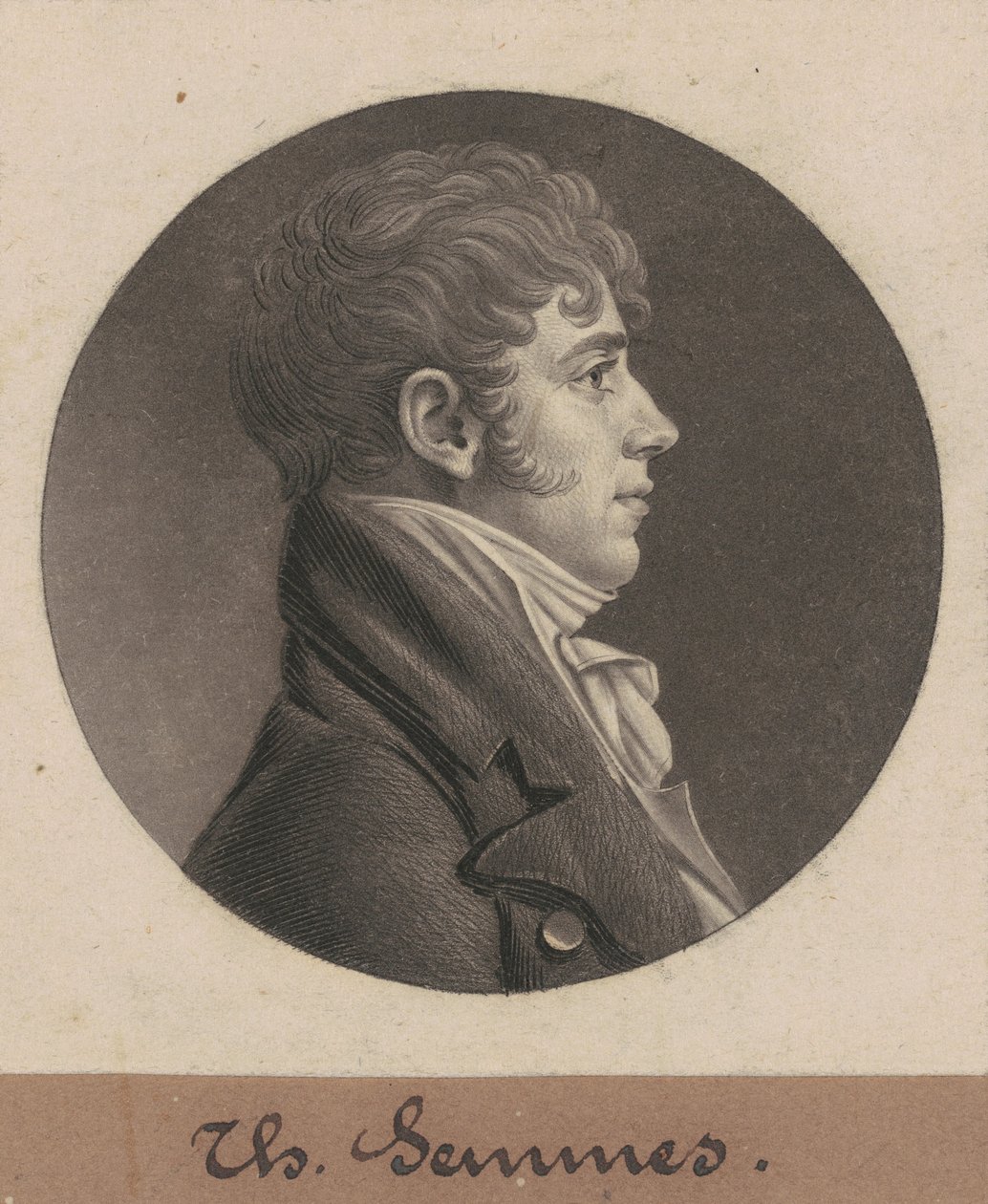 Tomasz Semmes autorstwa Charles B. J. Févret de Saint Mémin