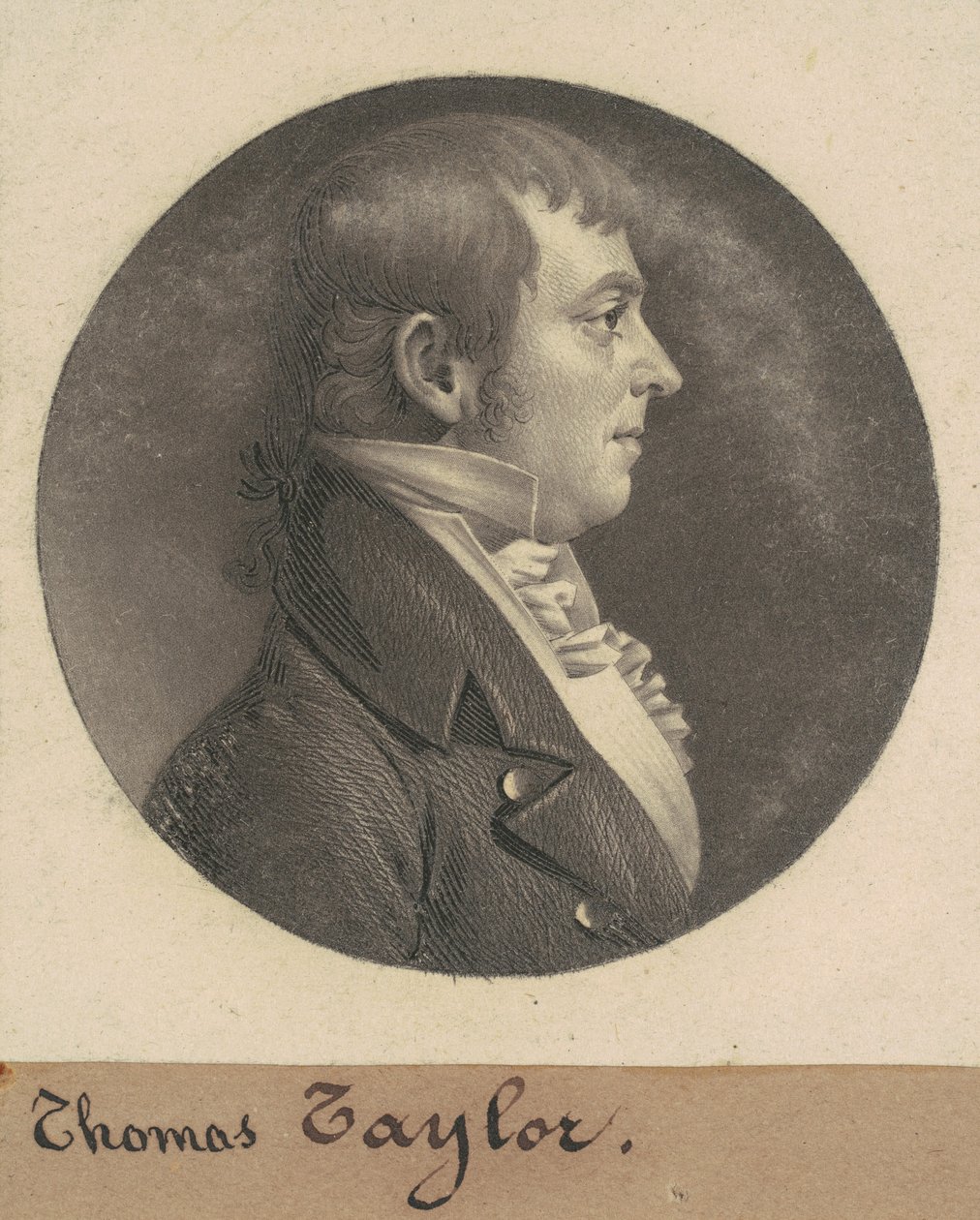 Thomas Taylor autorstwa Charles B. J. Févret de Saint Mémin