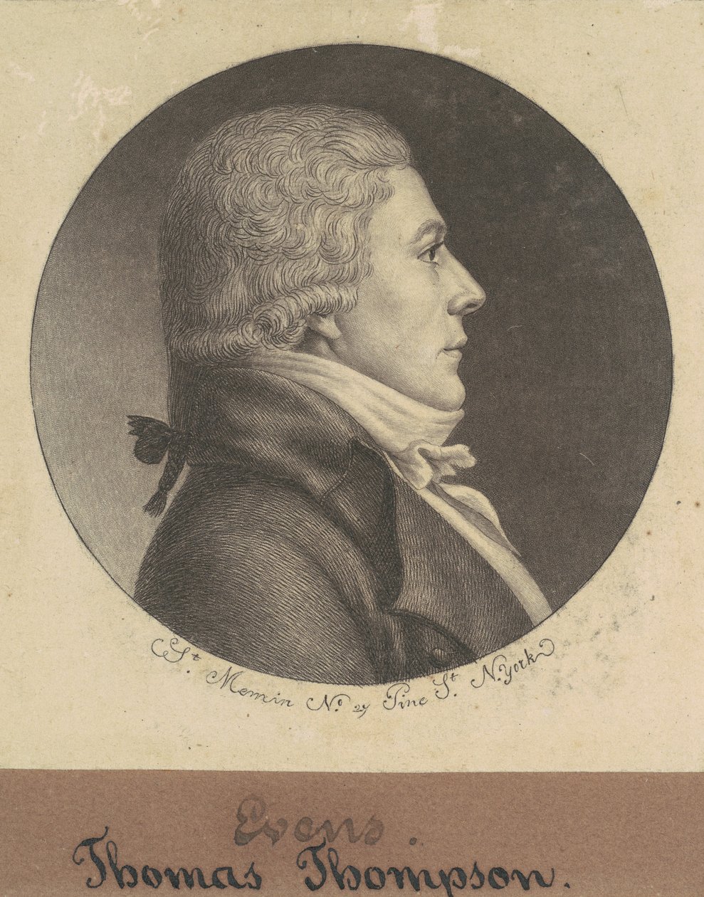 Thomas Thompson autorstwa Charles B. J. Févret de Saint Mémin