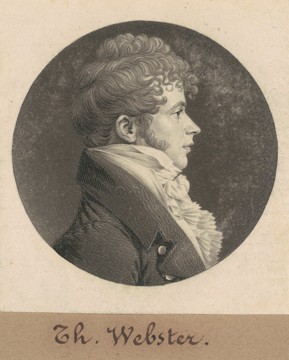 Thomas Webster autorstwa Charles B. J. Févret de Saint Mémin