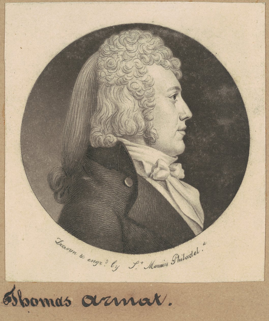 Thomas Wright Armat autorstwa Charles B. J. Févret de Saint Mémin