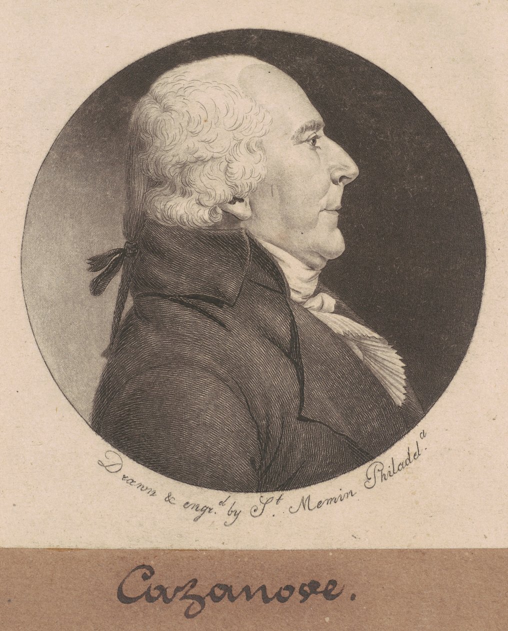 Théophile Cazanove autorstwa Charles B. J. Févret de Saint Mémin