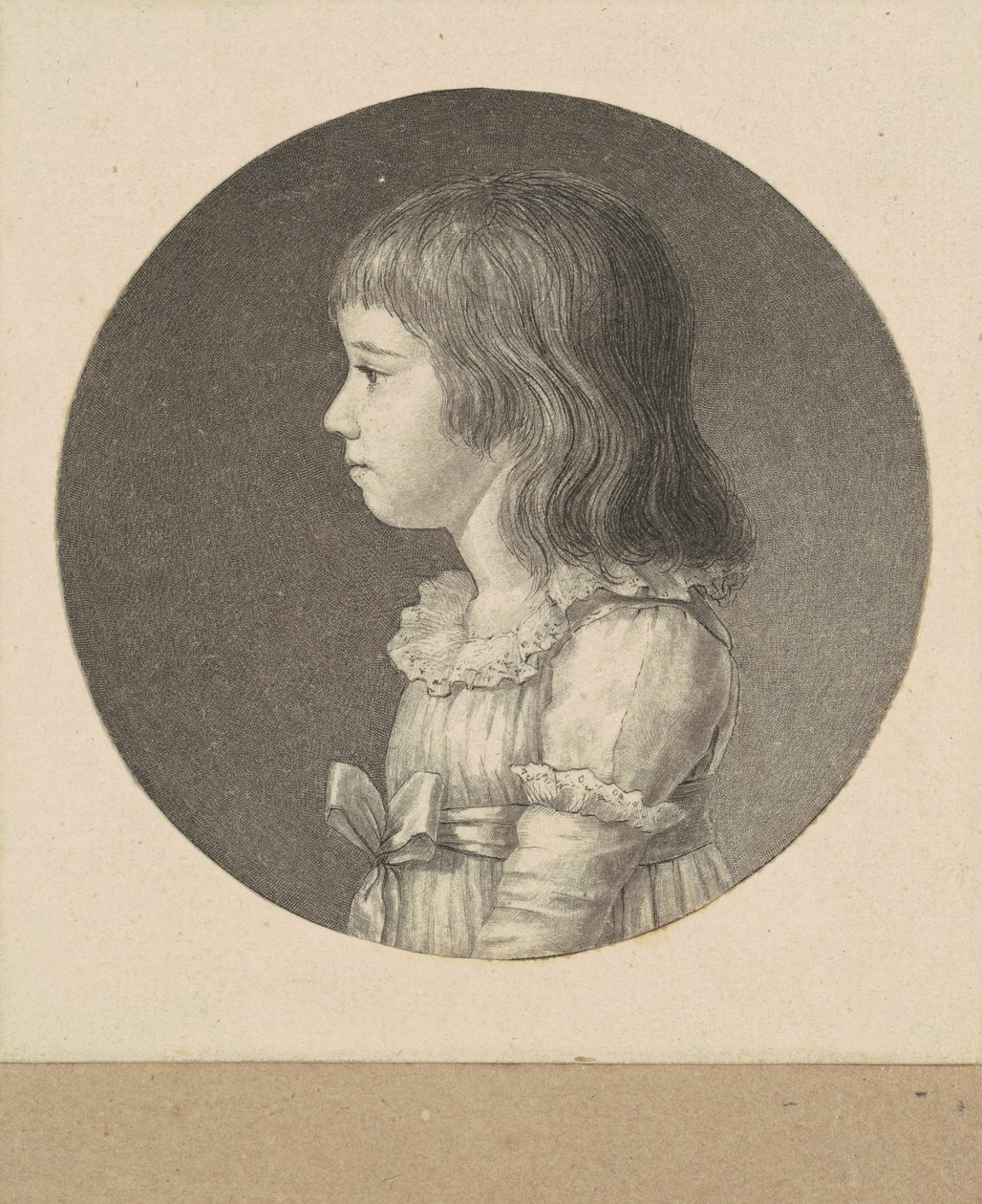 Niezidentyfikowana dziewczyna autorstwa Charles B. J. Févret de Saint Mémin