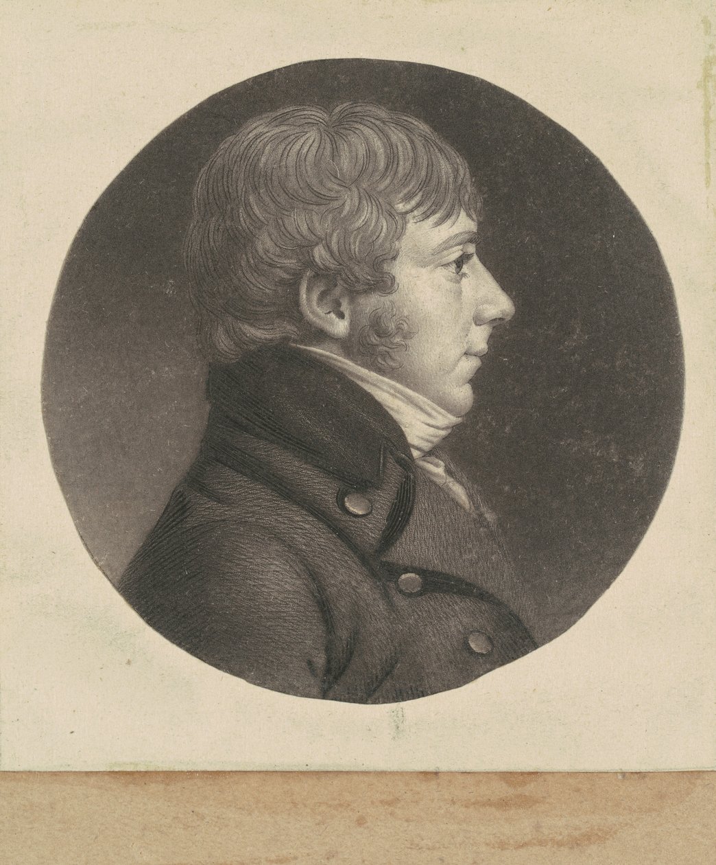 Niezidentyfikowany człowiek autorstwa Charles B. J. Févret de Saint Mémin