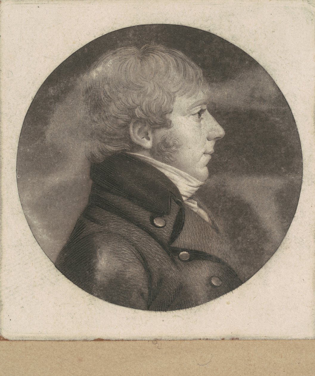 Niezidentyfikowany człowiek autorstwa Charles B. J. Févret de Saint Mémin