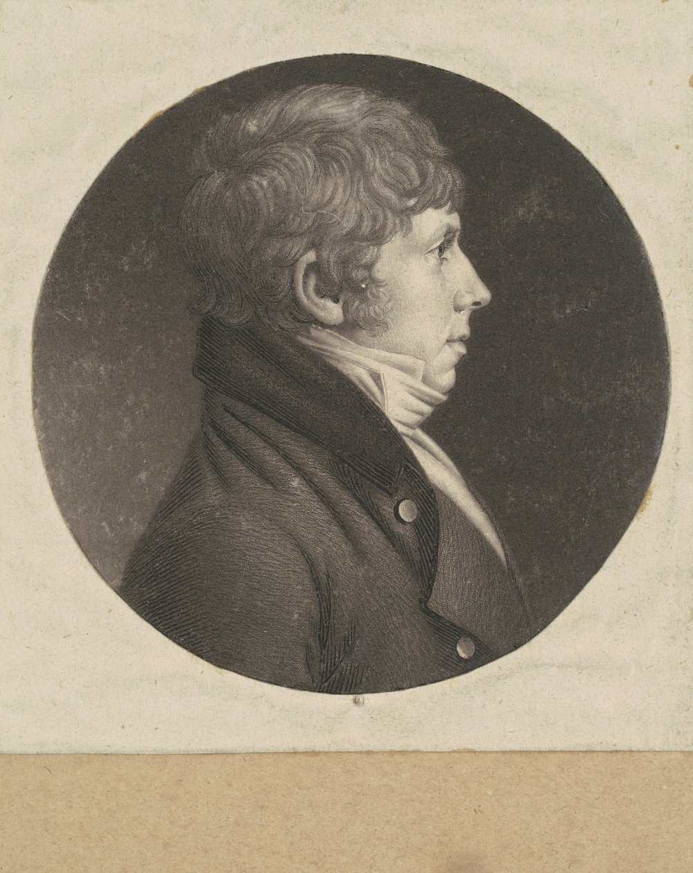 Niezidentyfikowany człowiek autorstwa Charles B. J. Févret de Saint Mémin