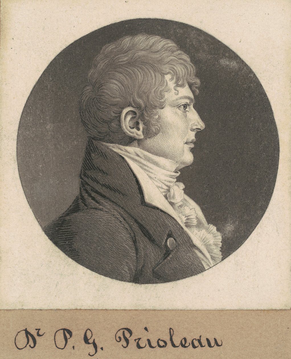 Niezidentyfikowany człowiek autorstwa Charles B. J. Févret de Saint Mémin