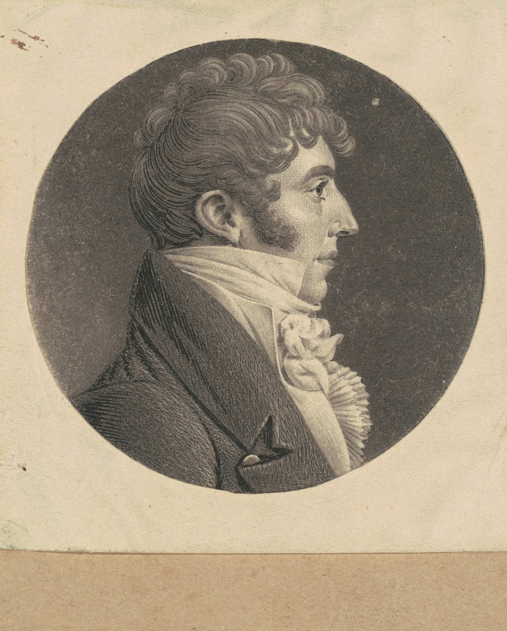 Niezidentyfikowany człowiek autorstwa Charles B. J. Févret de Saint Mémin