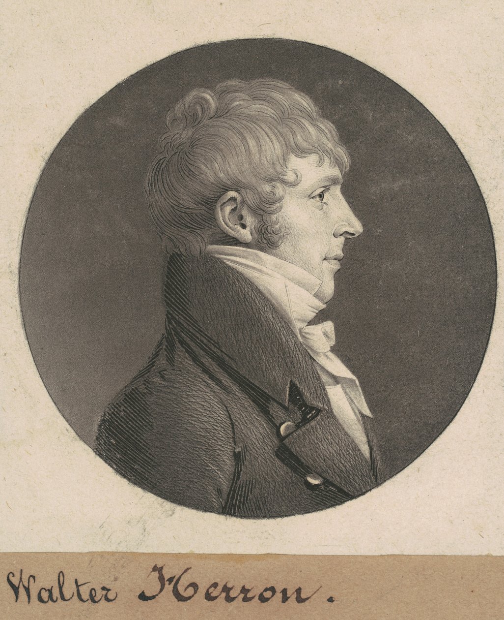 Walter Herron autorstwa Charles B. J. Févret de Saint Mémin