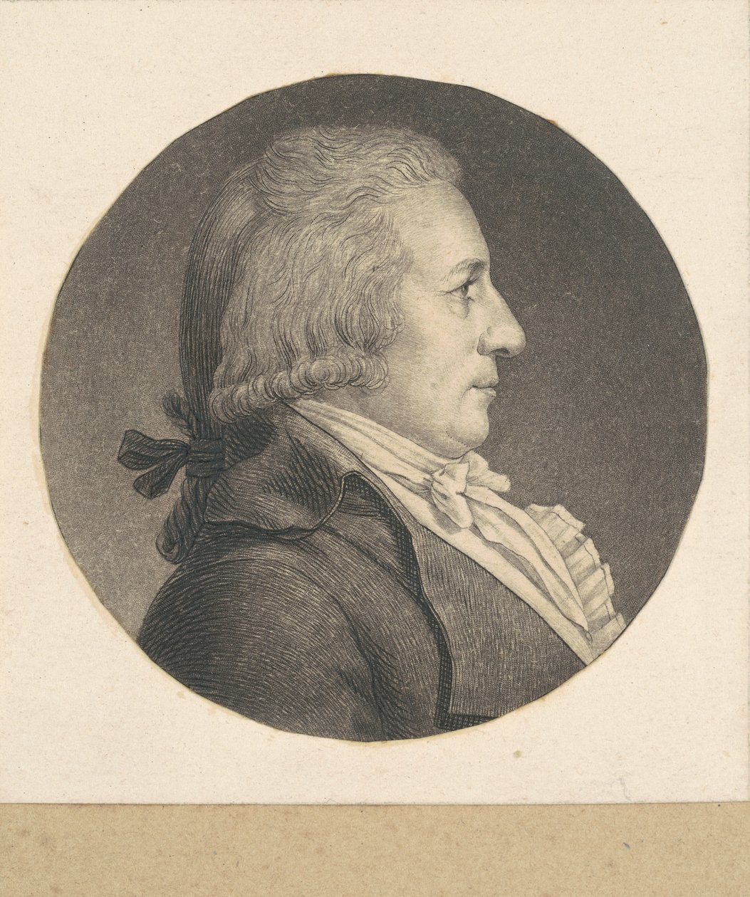 Williama Armstronga autorstwa Charles B. J. Févret de Saint Mémin