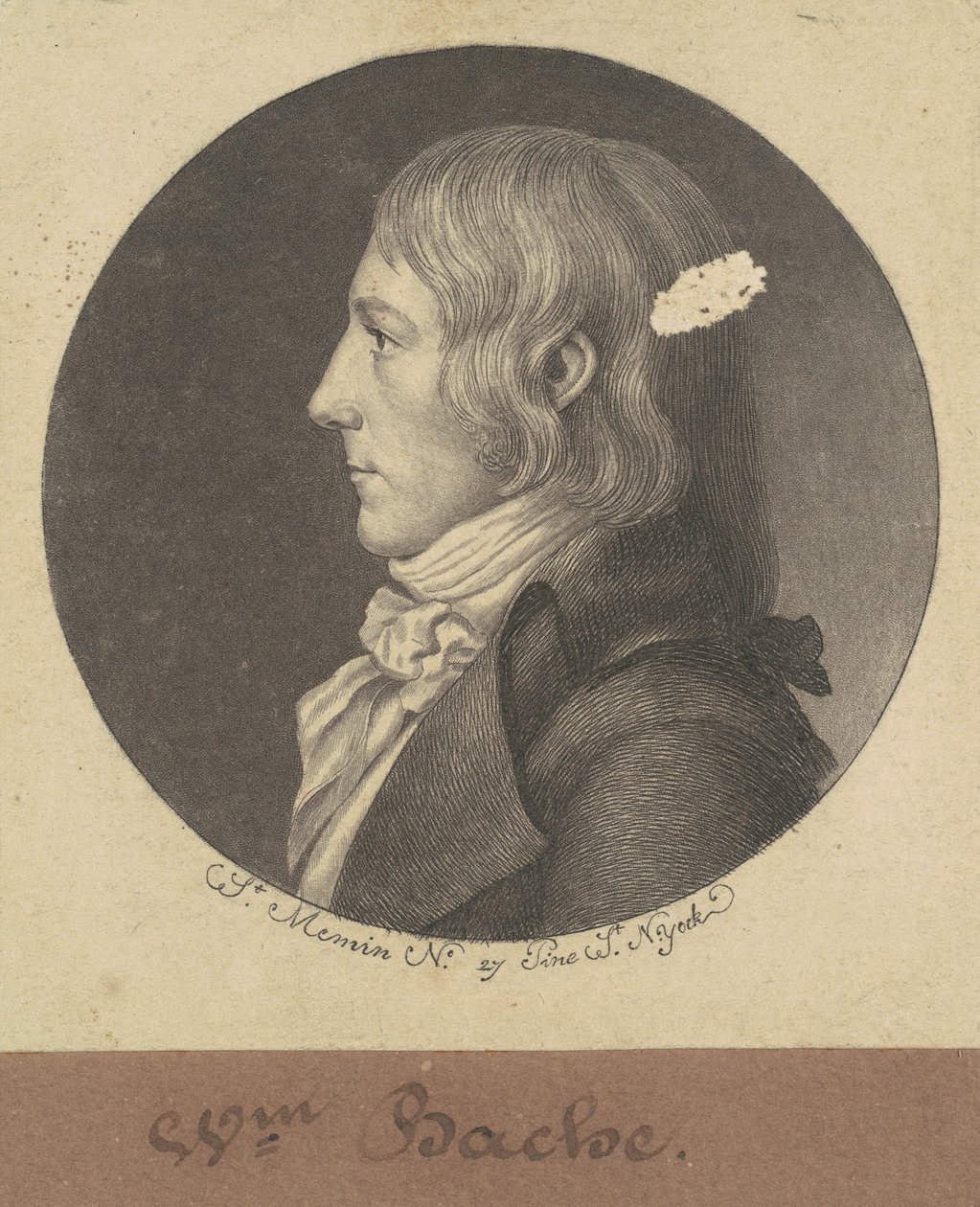 William Bache autorstwa Charles B. J. Févret de Saint Mémin