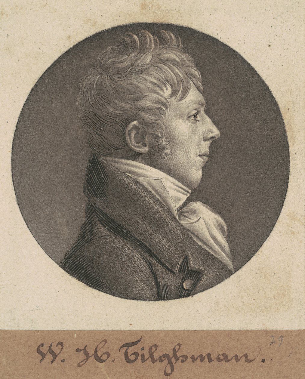 William Helmsley Tilghman autorstwa Charles B. J. Févret de Saint Mémin