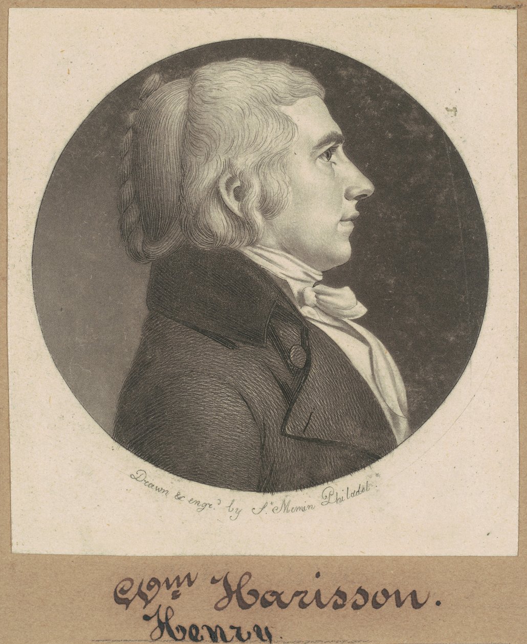 William Henry Harrison autorstwa Charles B. J. Févret de Saint Mémin
