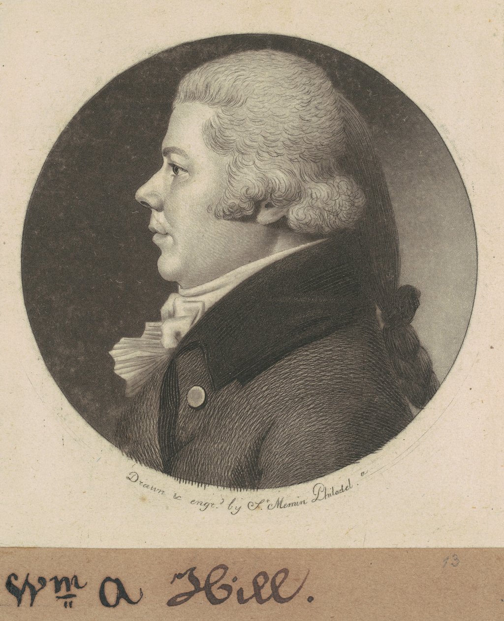 William Henry Hill autorstwa Charles B. J. Févret de Saint Mémin
