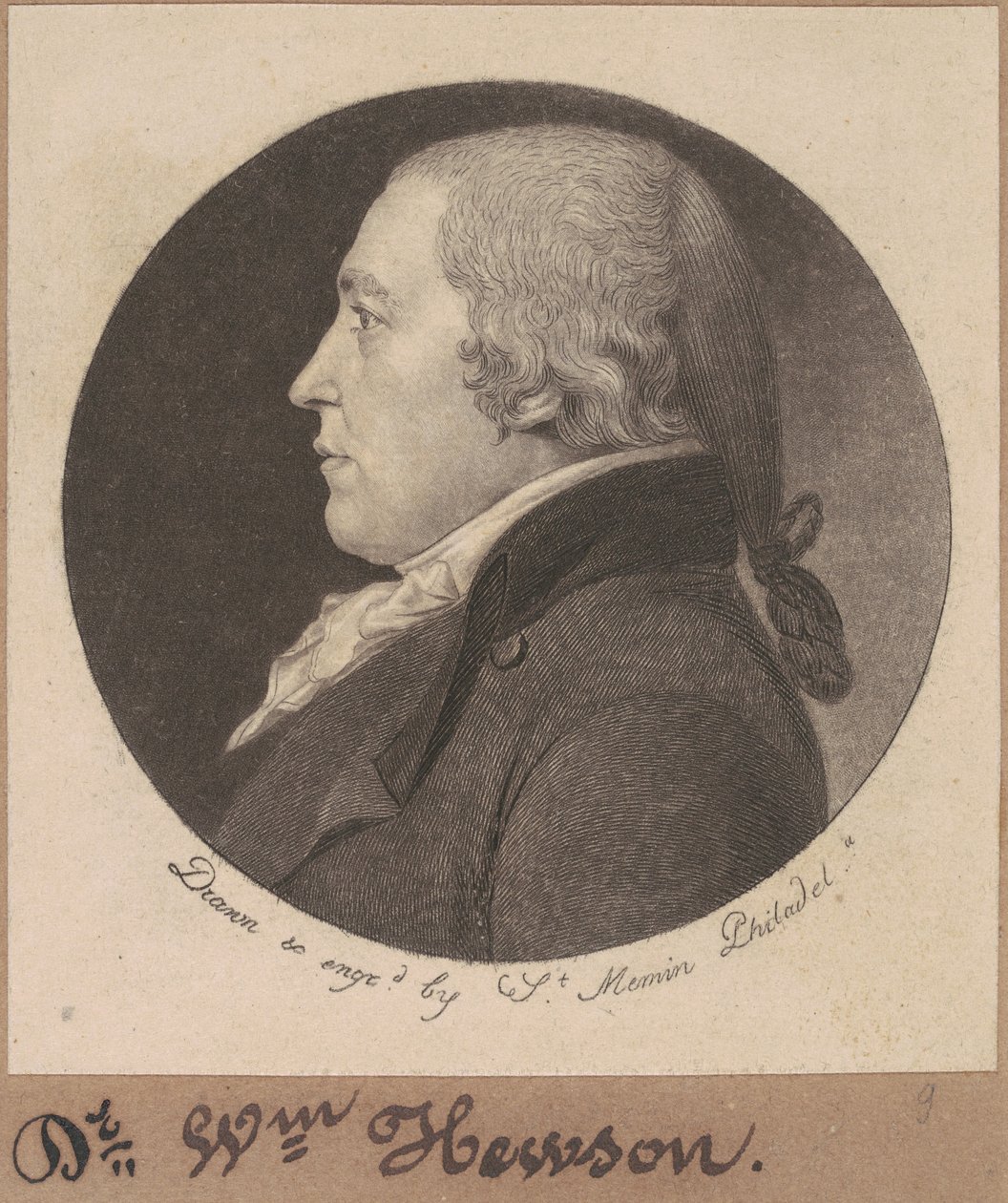William Hewson autorstwa Charles B. J. Févret de Saint Mémin