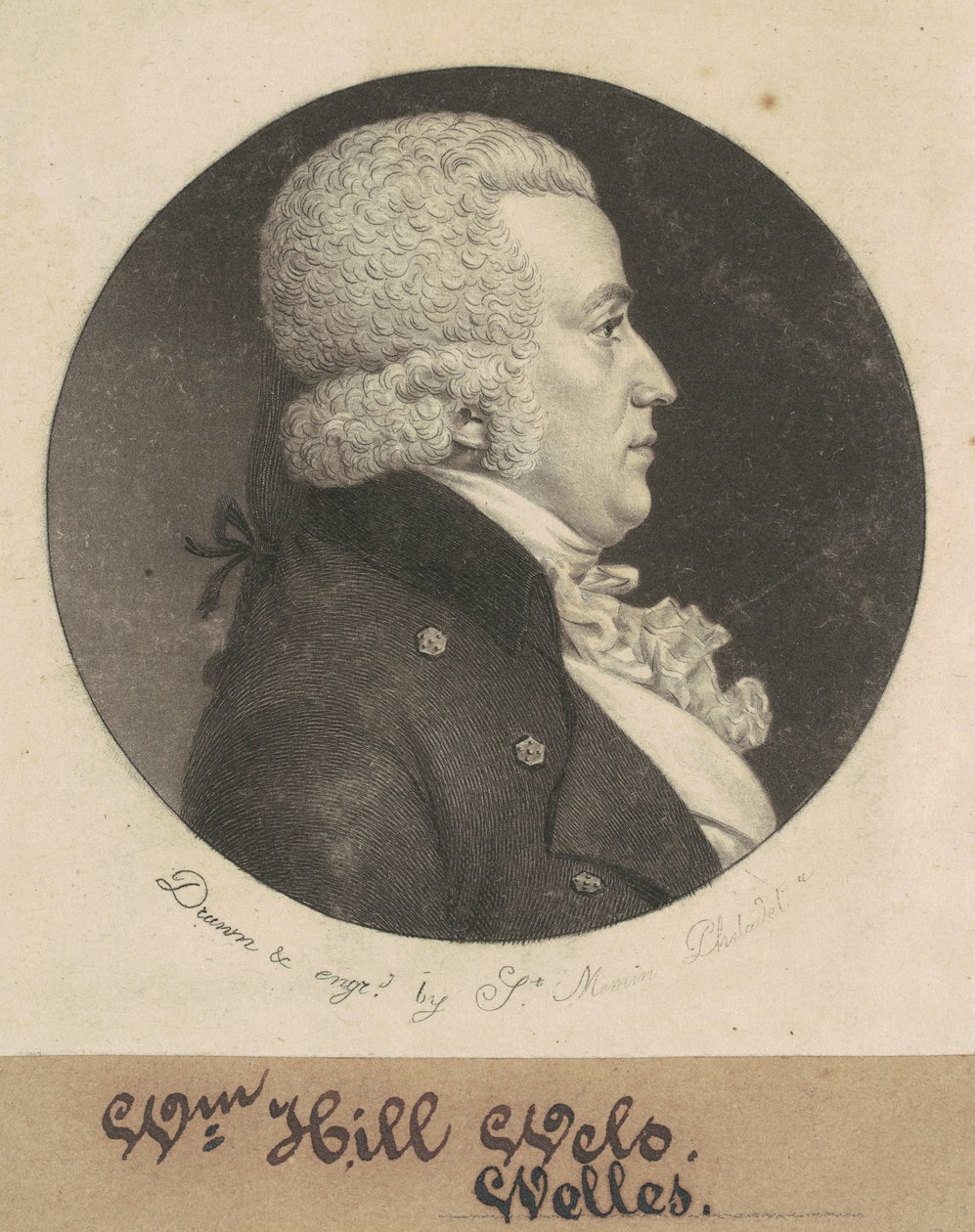 William Hill Wells autorstwa Charles B. J. Févret de Saint Mémin