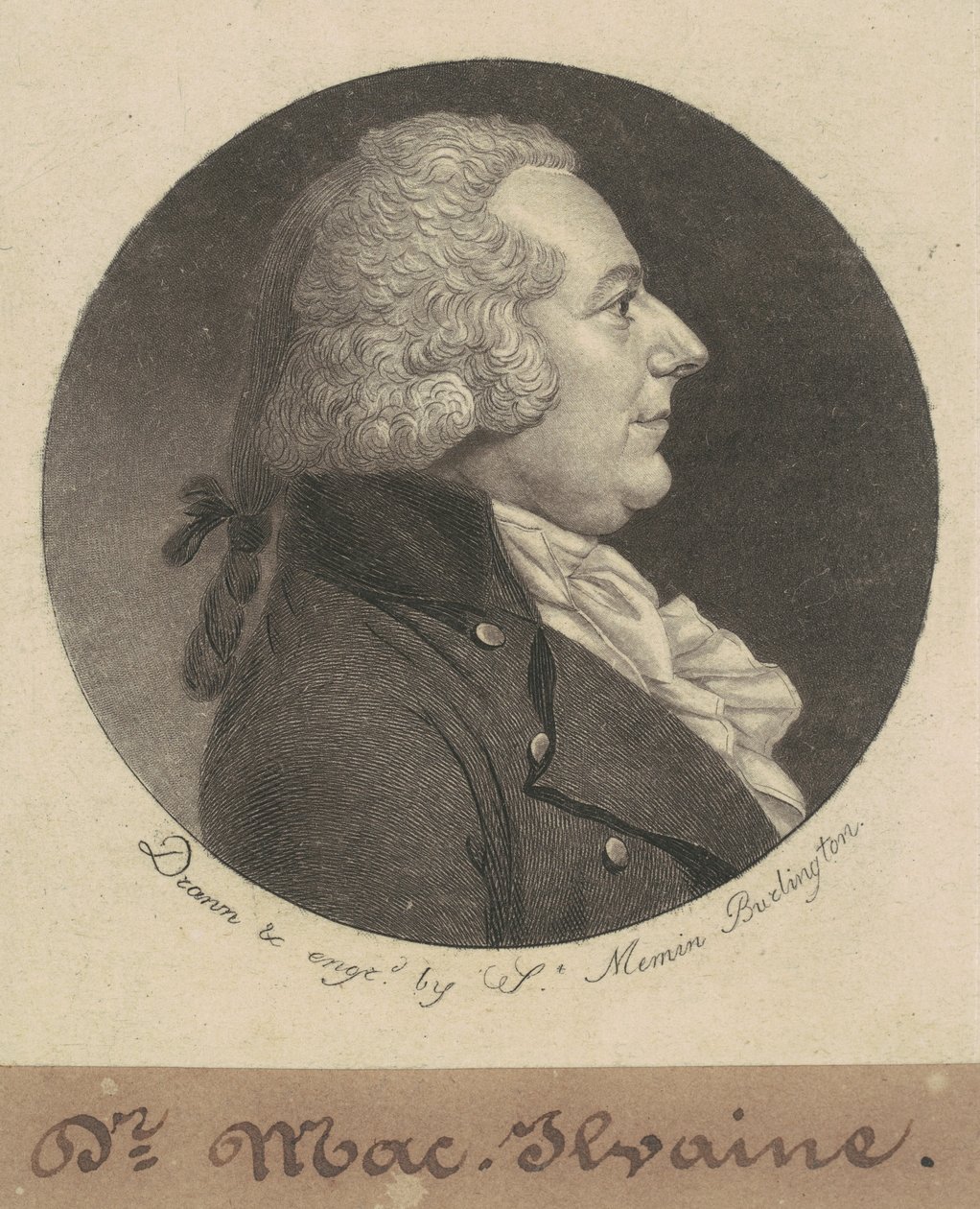 William McIlvaine autorstwa Charles B. J. Févret de Saint Mémin
