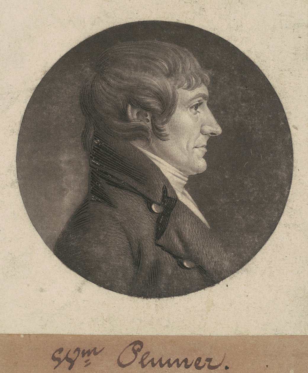 William Plummer autorstwa Charles B. J. Févret de Saint Mémin