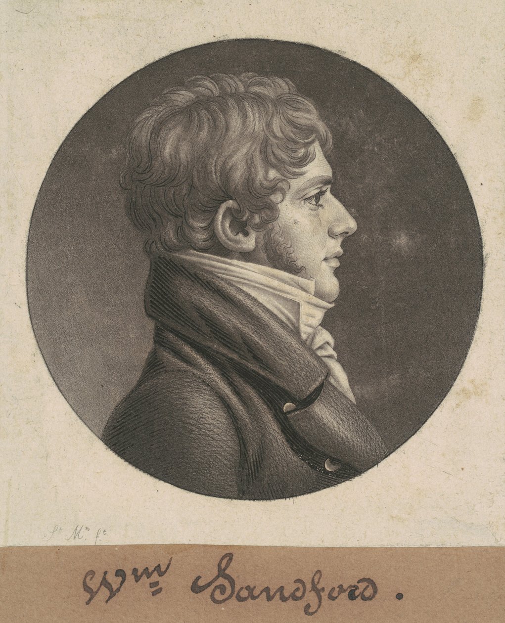 Williama Sanforda autorstwa Charles B. J. Févret de Saint Mémin
