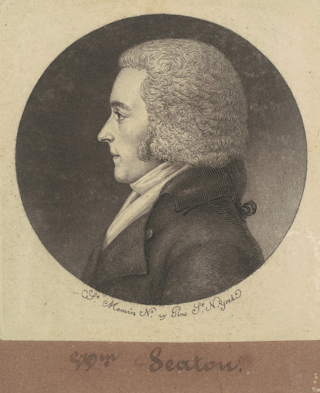 William Seton autorstwa Charles B. J. Févret de Saint Mémin