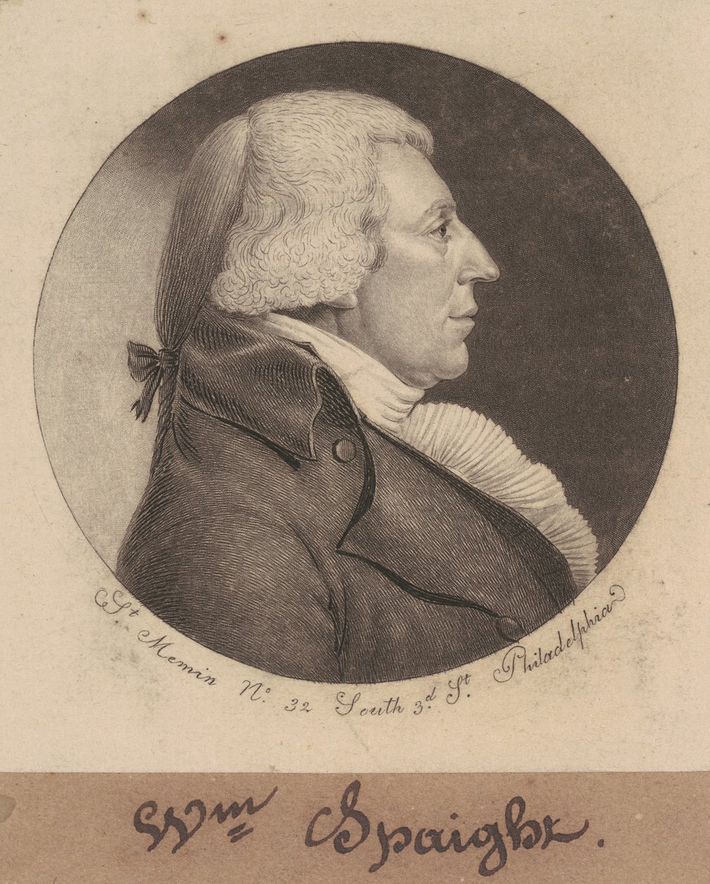 William Spaight autorstwa Charles B. J. Févret de Saint Mémin