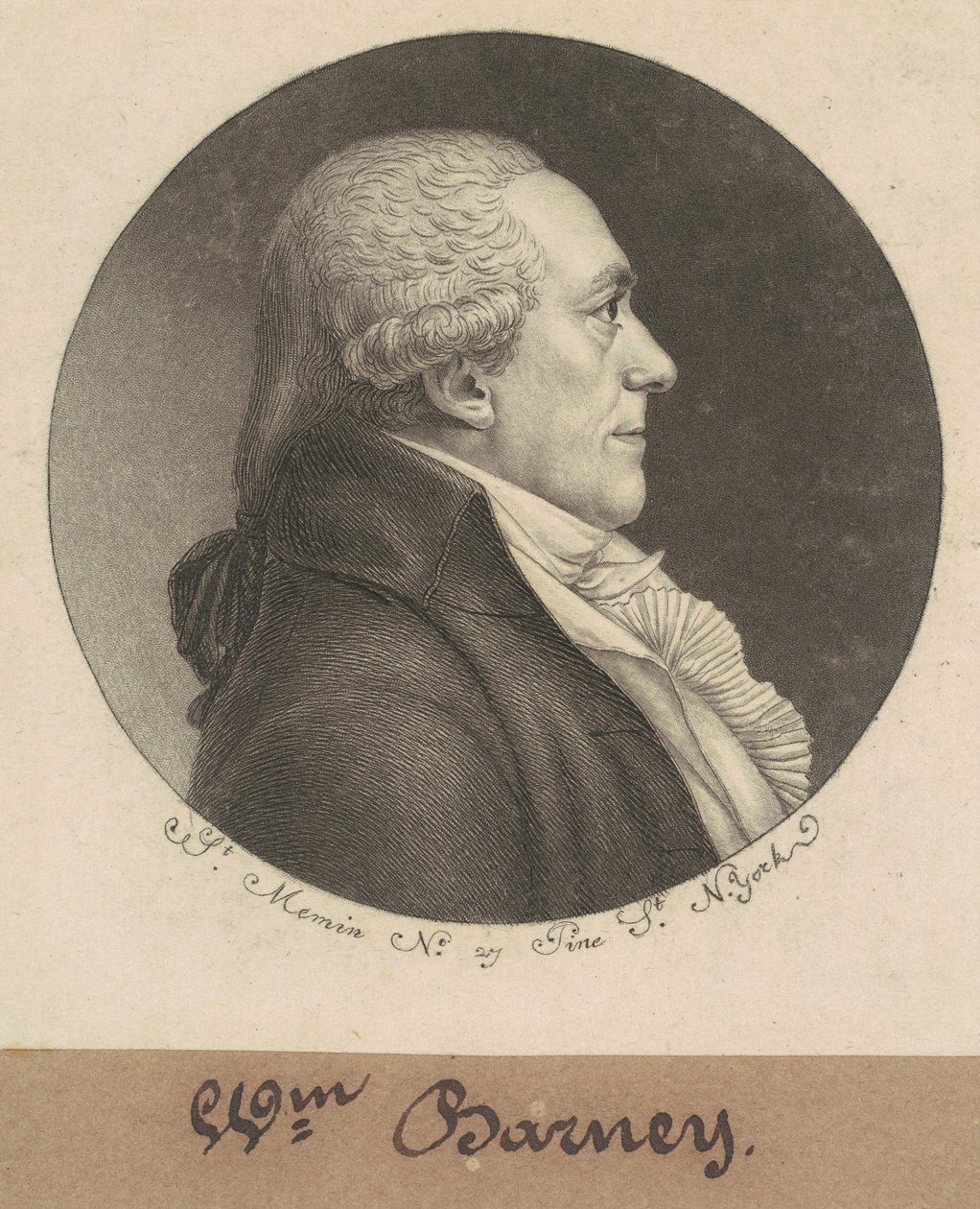 William Stevenson Barney autorstwa Charles B. J. Févret de Saint Mémin