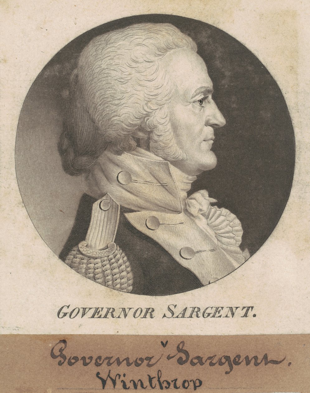 Winthrop Sargent autorstwa Charles B. J. Févret de Saint Mémin