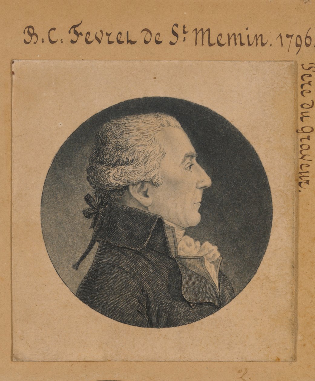 Bénigne-Charles Févret de Saint-Mémin autorstwa Charles Balthazar Julien Févret de Saint-Mémin