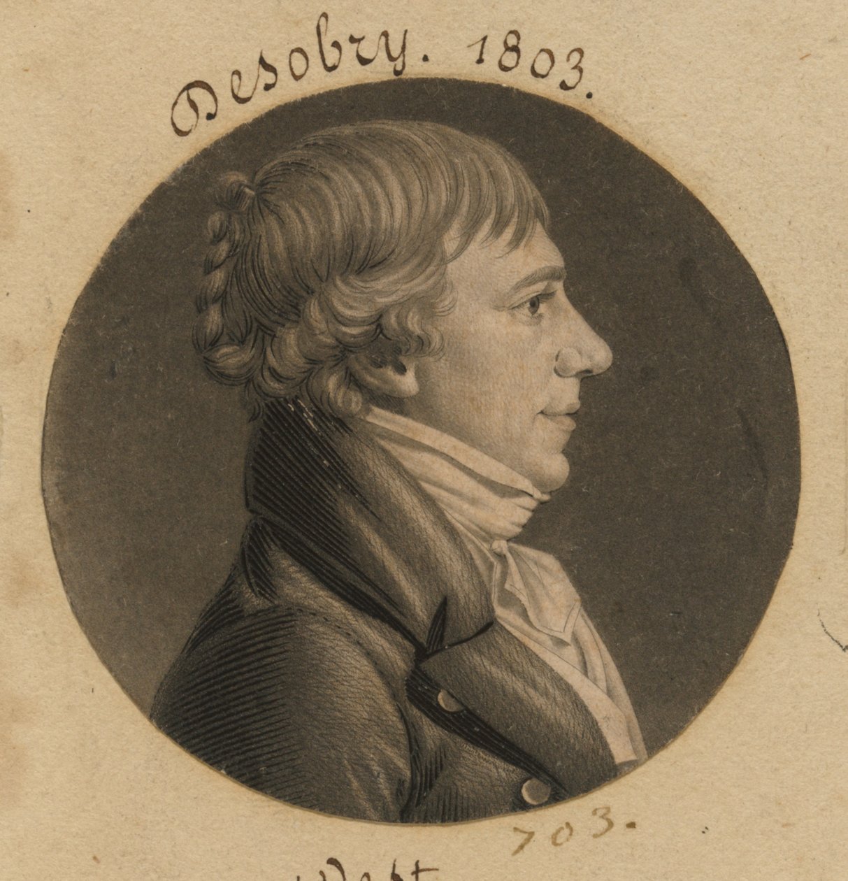 Desobry autorstwa Charles Balthazar Julien Févret de Saint-Mémin