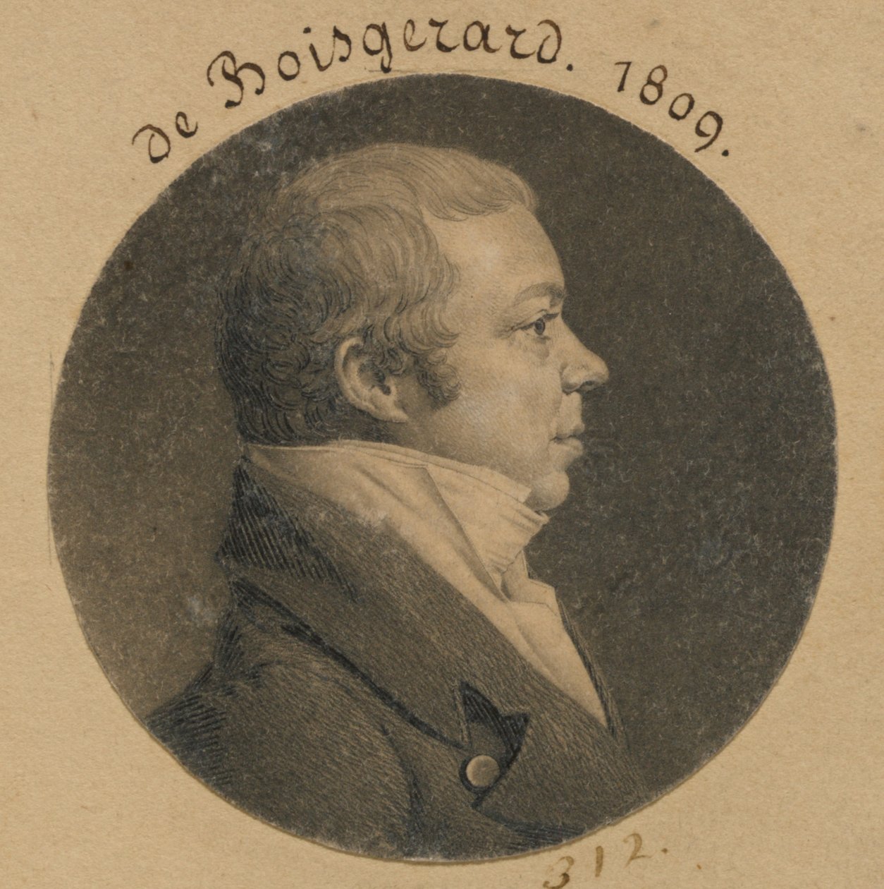 Felix Constant de Boisgerard autorstwa Charles Balthazar Julien Févret de Saint-Mémin