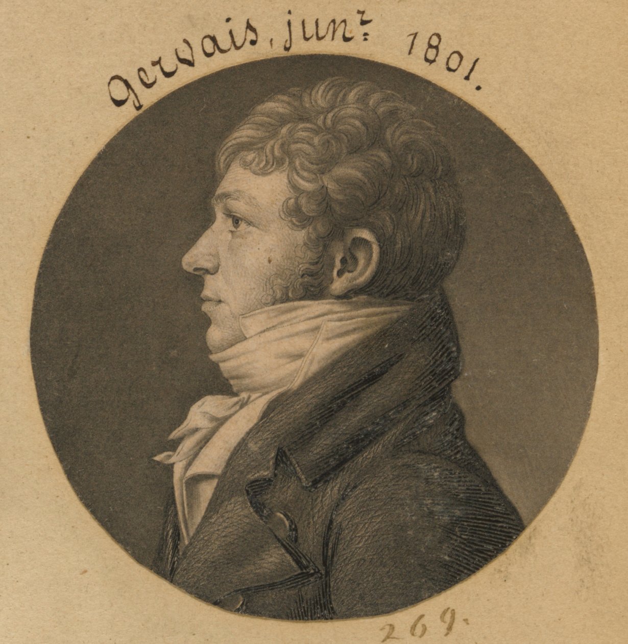 Gervais, Jr. autorstwa Charles Balthazar Julien Févret de Saint-Mémin