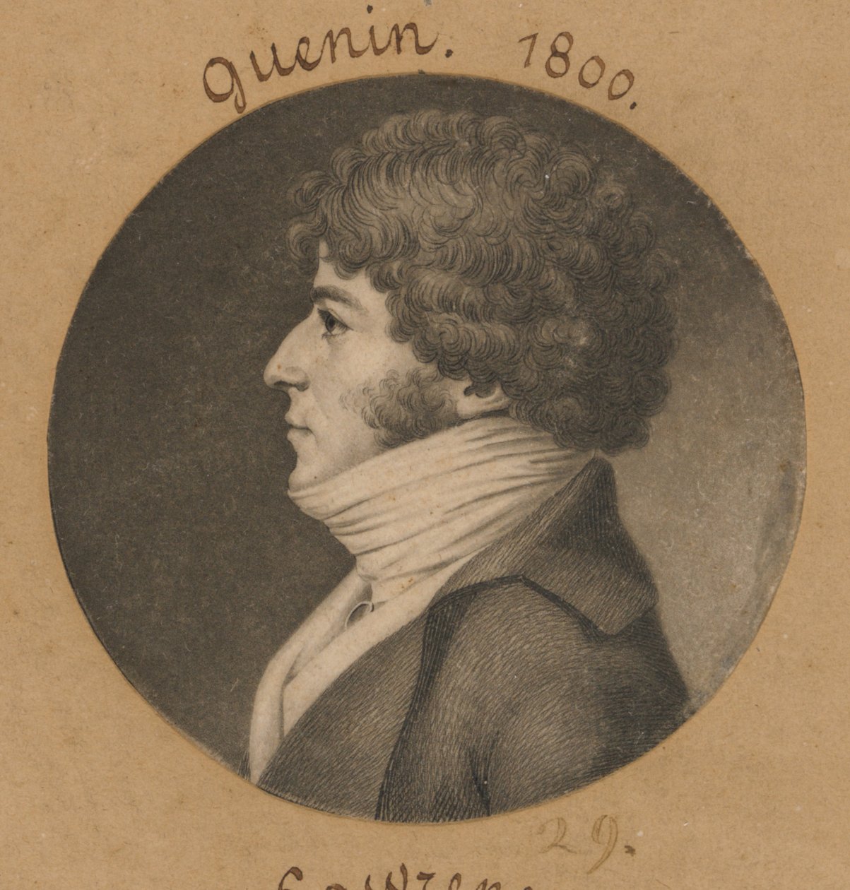 Guenin autorstwa Charles Balthazar Julien Févret de Saint-Mémin