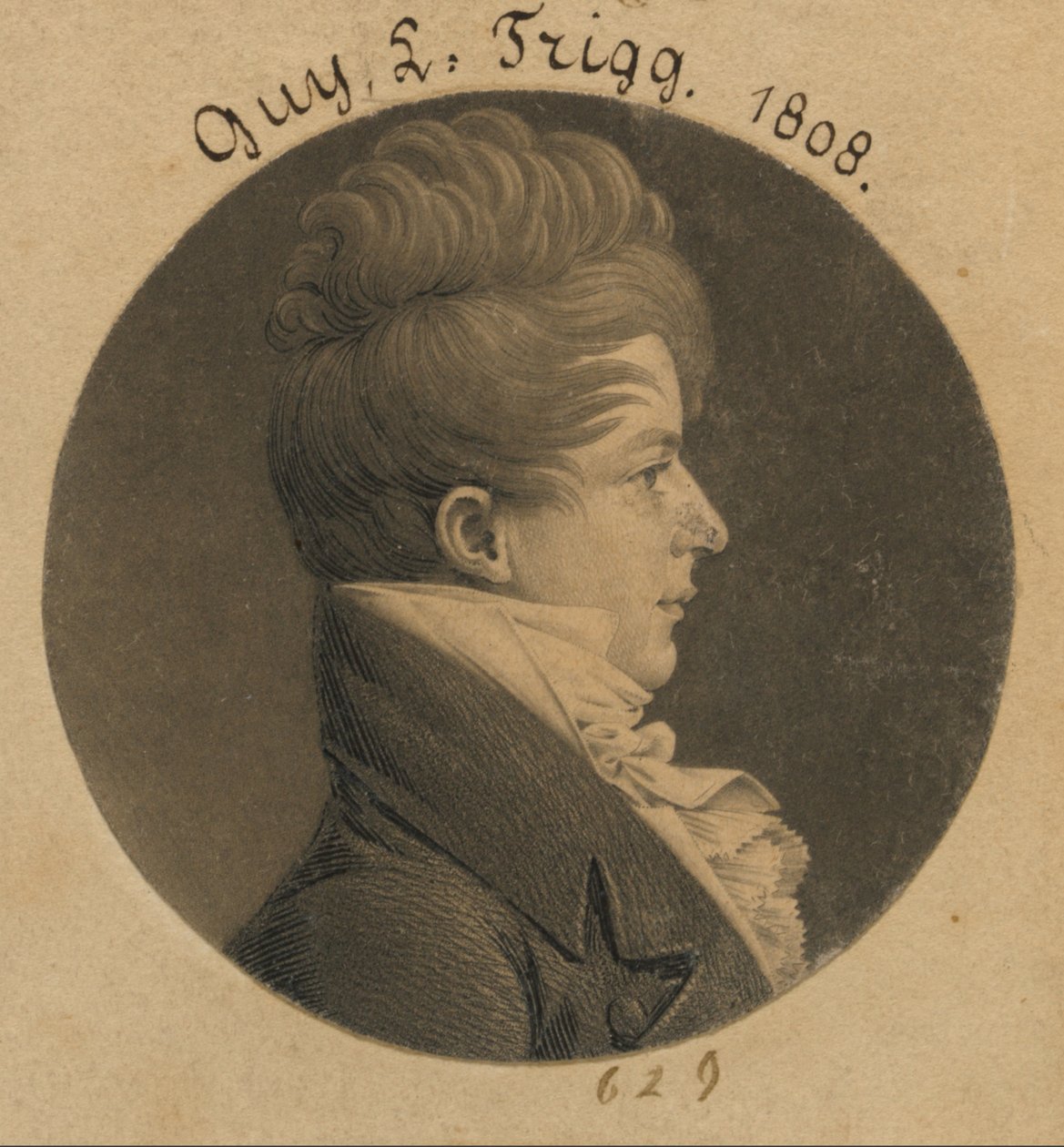 Guy L. Trigg autorstwa Charles Balthazar Julien Févret de Saint-Mémin