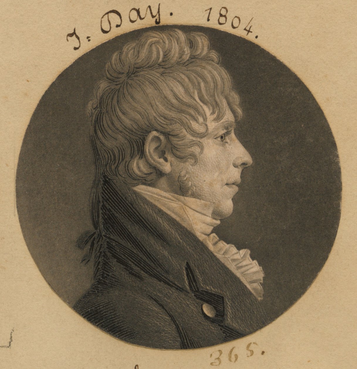 J. Day autorstwa Charles Balthazar Julien Févret de Saint-Mémin