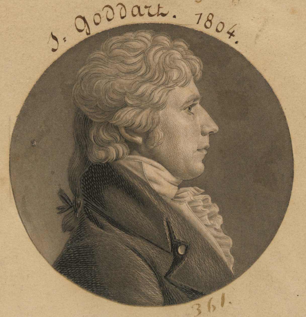 James Campbell autorstwa Charles Balthazar Julien Févret de Saint-Mémin