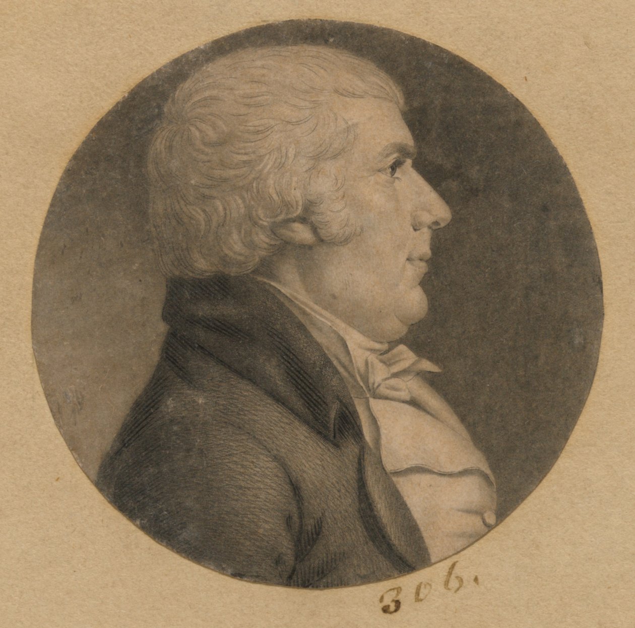 James Riddle autorstwa Charles Balthazar Julien Févret de Saint-Mémin
