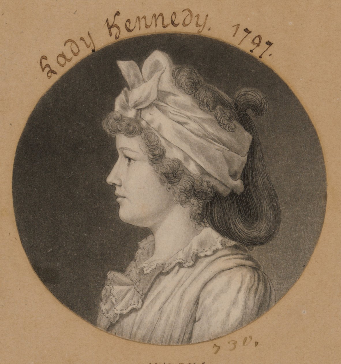 Jane Macomb Kennedy autorstwa Charles Balthazar Julien Févret de Saint-Mémin