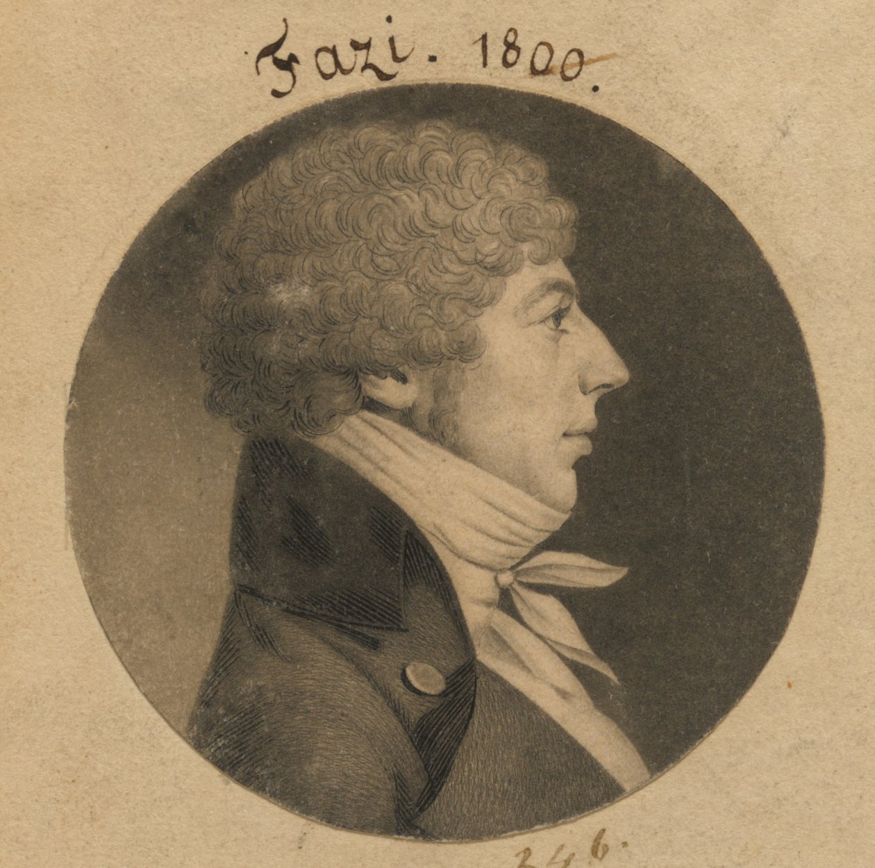 John Solomon Fazi autorstwa Charles Balthazar Julien Févret de Saint-Mémin