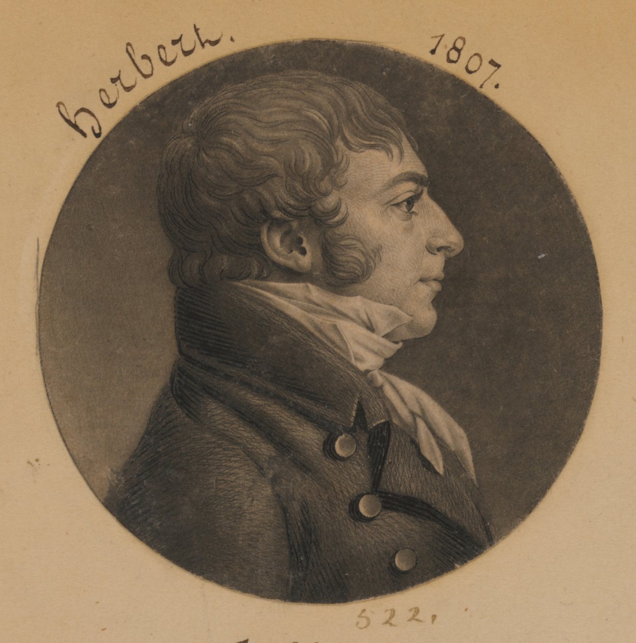 John Carlyle Herbert autorstwa Charles Balthazar Julien Févret de Saint-Mémin