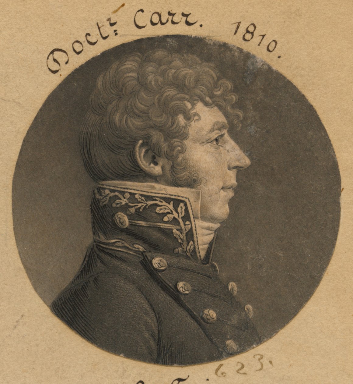 John H. Carr autorstwa Charles Balthazar Julien Févret de Saint-Mémin