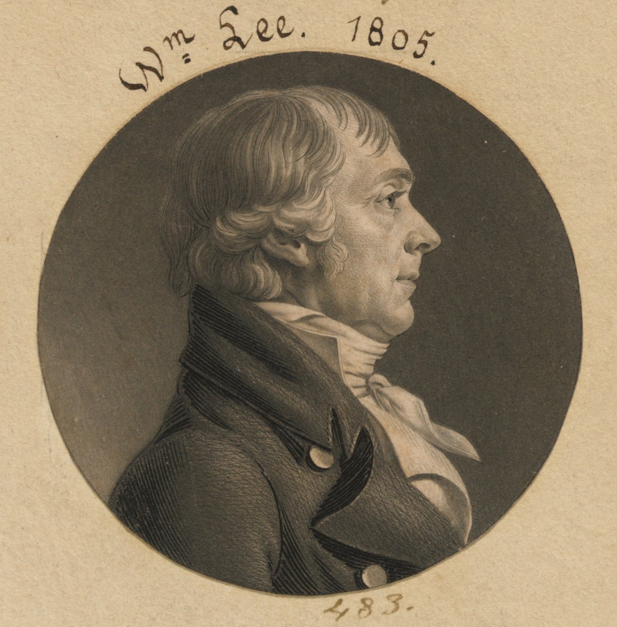 John S. Smith autorstwa Charles Balthazar Julien Févret de Saint-Mémin