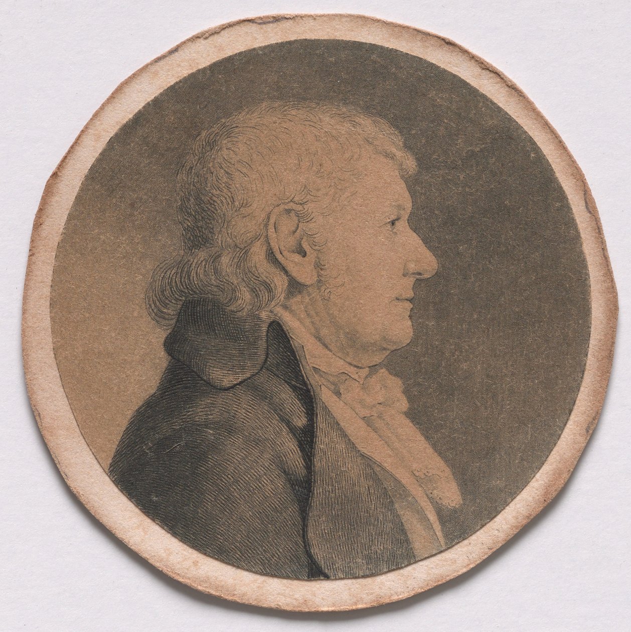 John Thurman autorstwa Charles Balthazar Julien Févret de Saint-Mémin