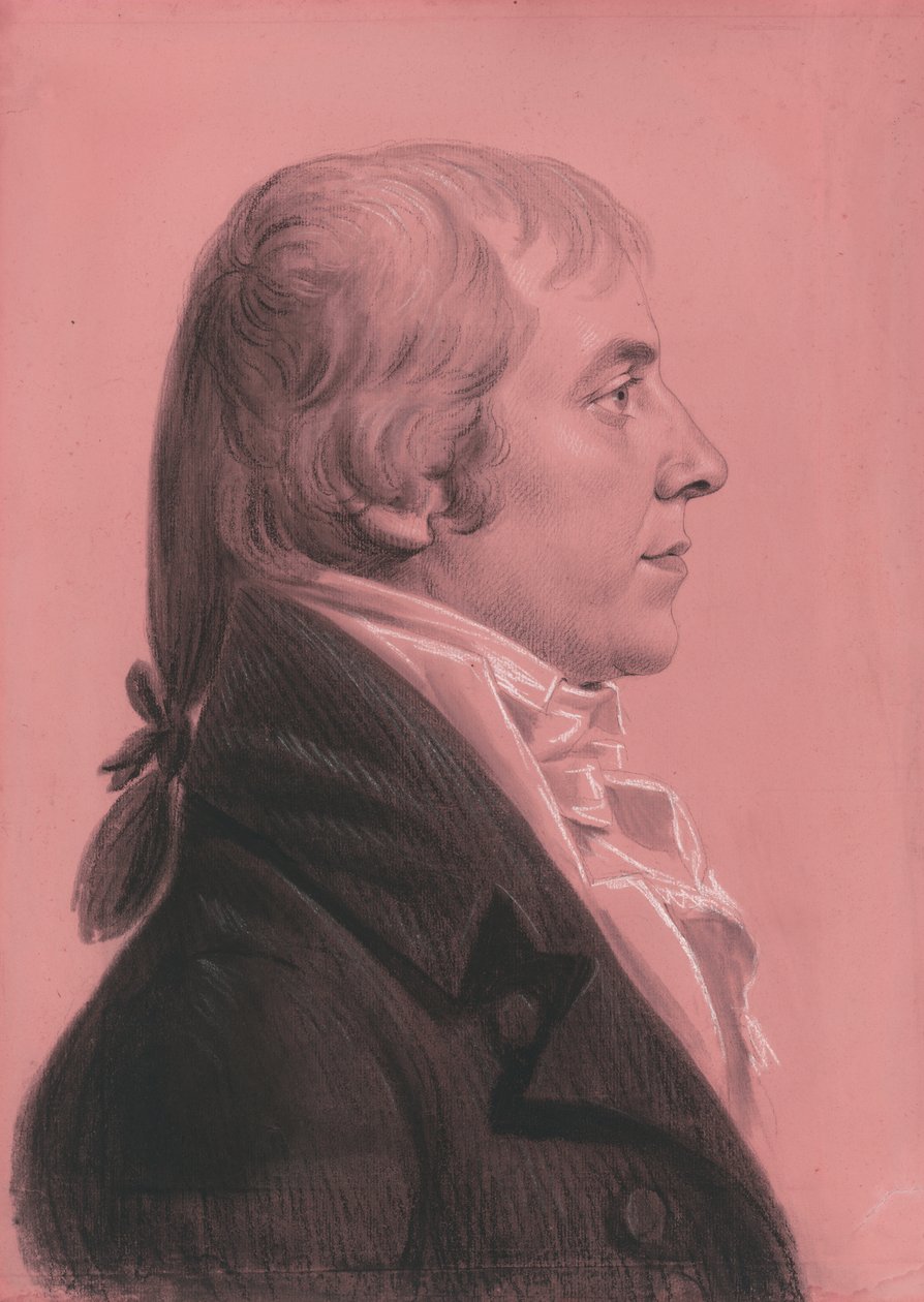 John Wickham autorstwa Charles Balthazar Julien Févret de Saint-Mémin